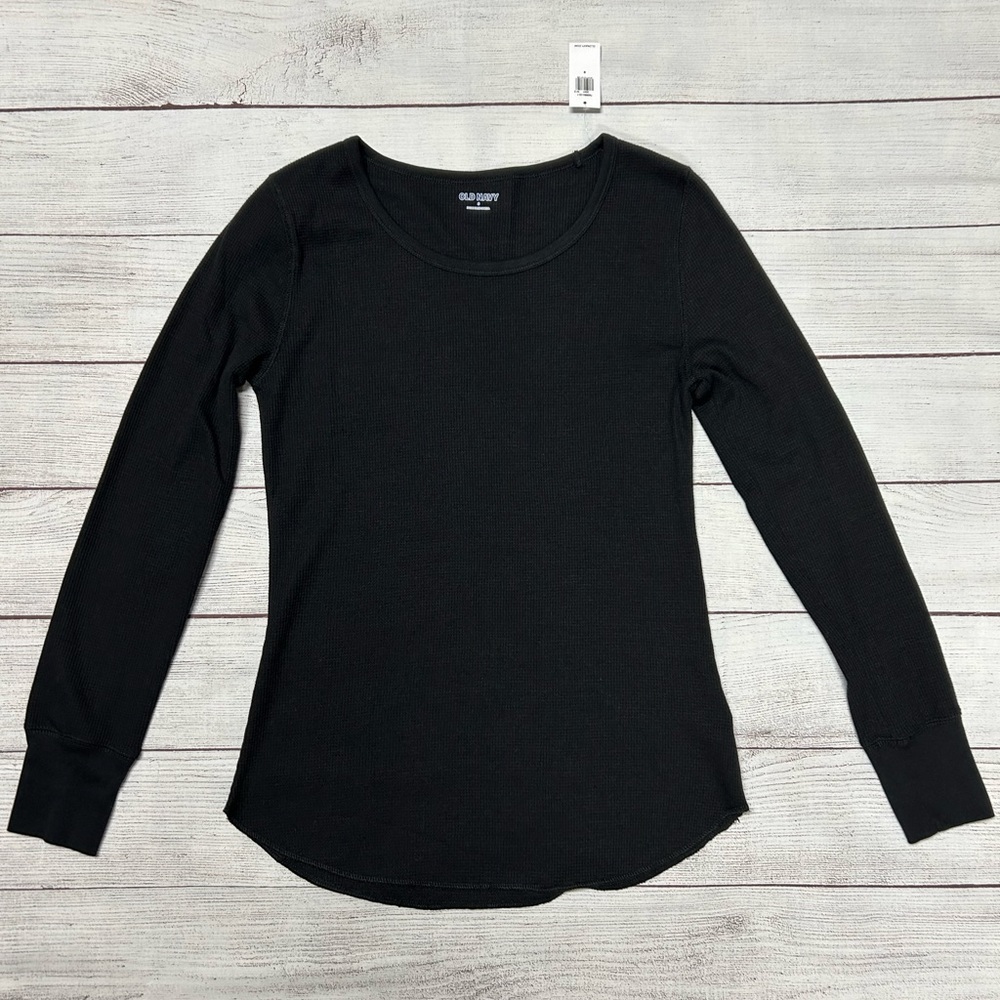 Old Navy Ling-Sleeve Scoop-Neck Thermal Pajama Shirt